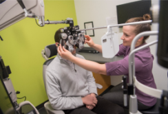 KYCOM students eye exam